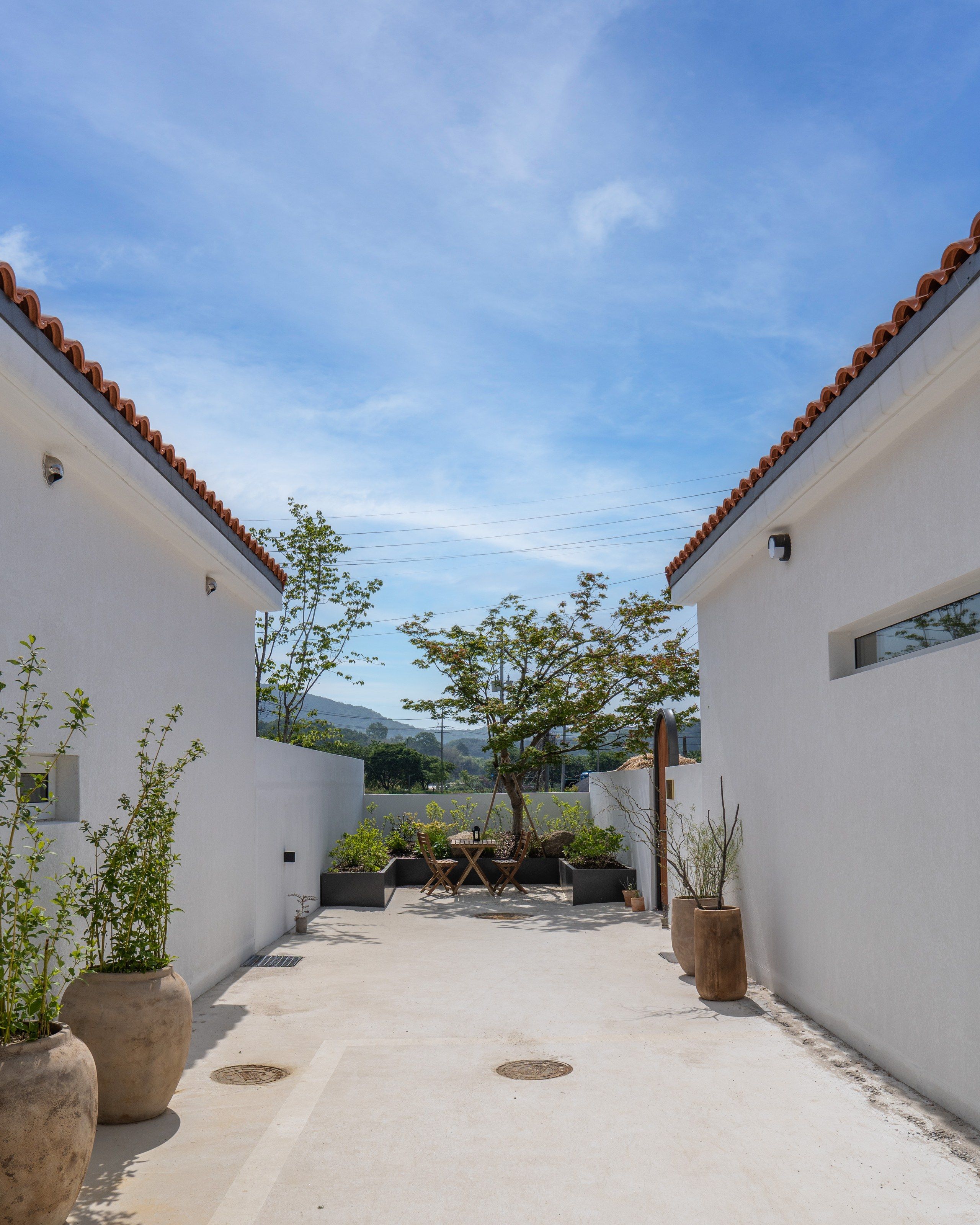 The path between the two houses